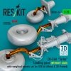 RESKIT RSU35-0074 CH-54A Tarhe landing gear (WITHOUT LOAD) with weighted wheels set for ICM kit (Metal & 3D Printed) 1/35